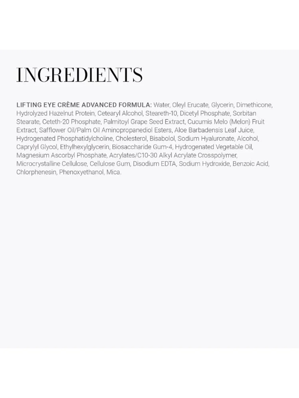 Lifting Eye Crème - Advanced Formula for Youthful Skin & Dark Circle Relief
